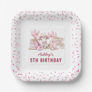 Assiettes En Carton Country Cowgirl Anniversaire de enfant Party