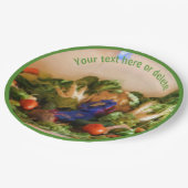 Assiettes En Carton Country Fair Légumes Art Personnalisé Party (Angle)