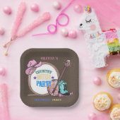 Assiettes En Carton Country Music Anniversaire (Fête)