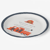 Assiettes En Carton Coupable Red Firetruck Engine Enfants N'importe qu (Angle)