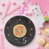Assiettes En Carton Coupe de plaisir, anniversaire de pizza (Fête)