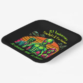 Assiettes En Carton Couple Alien dans l'affection galactique (Angulaire)