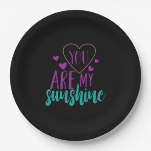 Assiettes En Carton Couple Art Vous Êtes Mon Soleil