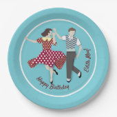 Assiettes En Carton Couple de danse (Devant)