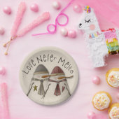 Assiettes En Carton Couple de neige (Fête)