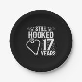 Assiettes En Carton Couples mariés 17 ans (Devant)