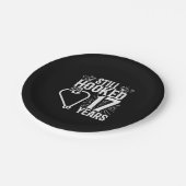 Assiettes En Carton Couples mariés 17 ans (Angle)