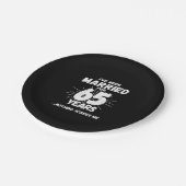 Assiettes En Carton Couples mariés 65 ans drôle 65e anniversaire (Angle)