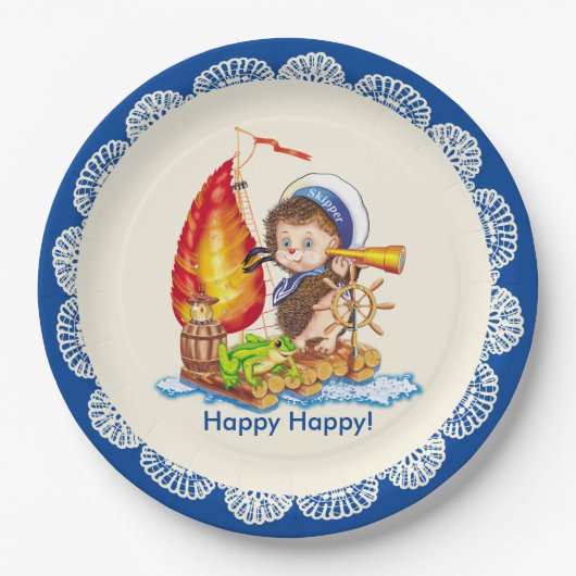 Assiettes En Carton Courageux marin (Devant)