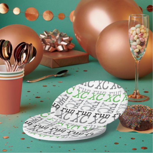 Assiettes En Carton Courant inter-pays - Vert - Exécution XC (Multi)