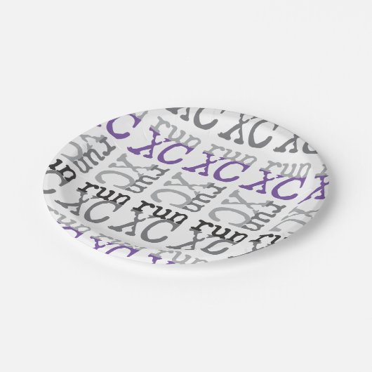 Assiettes En Carton Courant inter-pays - Violet - Exécution XC (Angle)