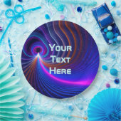 Assiettes En Carton Courbure De L'Espace (Fête)