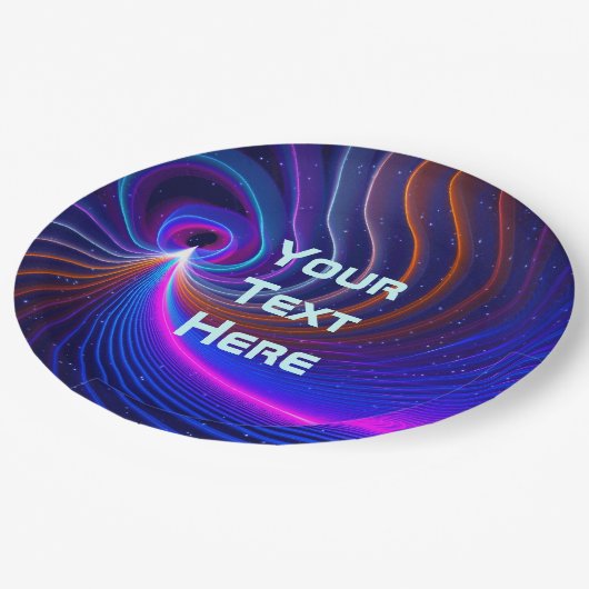 Assiettes En Carton Courbure De L'Espace (Angle)