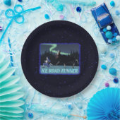 Assiettes En Carton Coureur de route sur glace (Fête)