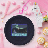 Assiettes En Carton Coureur de route sur glace (Fête)