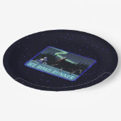 Assiettes En Carton Coureur de route sur glace (Angle)