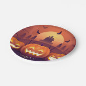 Assiettes En Carton Courges Halloween Pappeller (Angle)