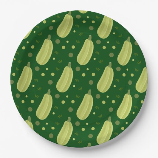 Assiettes En Carton Courgettes (Devant)