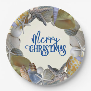 Assiettes En Carton Couronne de coquillages Occasion festive personnal