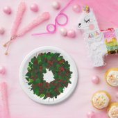 Assiettes En Carton Couronne de Noël (Fête)