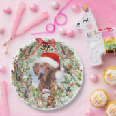 Assiettes En Carton Couronne de Noël de Vizsla en Hongrie (Fête)