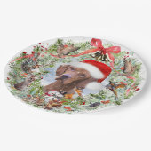 Assiettes En Carton Couronne de Noël de Vizsla en Hongrie (Angle)