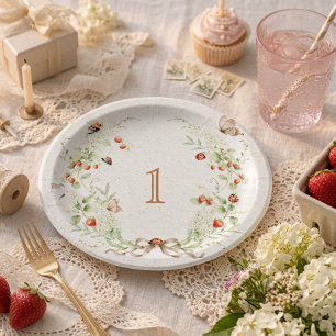 Assiettes En Carton Couronne de première année de Berry Fête de jardin