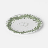Assiettes En Carton Couronne de romarin sur mesure (Angle)