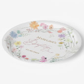 Assiettes En Carton Couronne fleur sauvage baptiste (Angle)