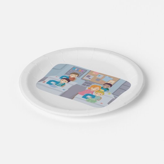 Assiettes En Carton Cours de couture pour enfants Fun Crafting et appr (Angle)