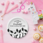 Assiettes En Carton Cours de fin d'études du 20XX Congrats Casquette d (Fête)