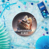 Assiettes En Carton Course automobile gâteau d'anniversaire - (Fête)