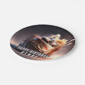 Assiettes En Carton Course automobile gâteau d'anniversaire - (Angle)