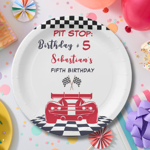 Assiettes En Carton Course de stands d'anniversaire pour enfants