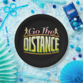 Assiettes En Carton Course longue distance pour femmes - Marathon Runn (Fête)