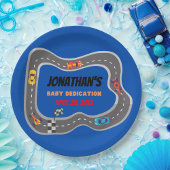 Assiettes En Carton Course Voitures Racetrack Baby Boy Dedication
