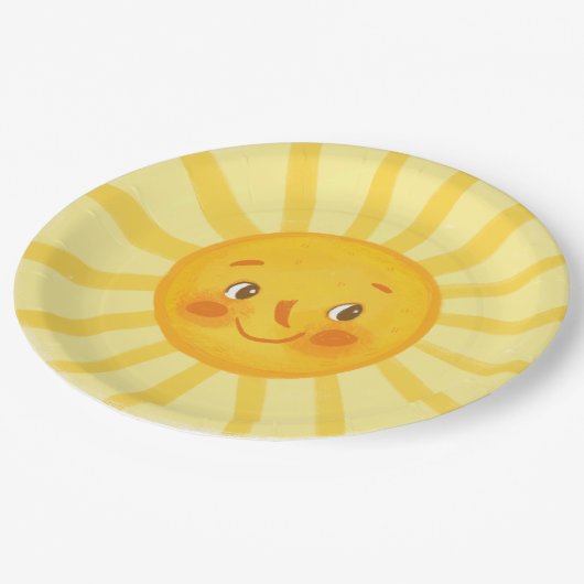 Assiettes En Carton Coussin rond et joli sourire (Angle)