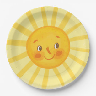Assiettes En Carton Coussin rond et joli sourire