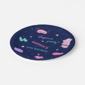 Assiettes En Carton Coussin rose violet pour les célébrations d'annive (Angle)