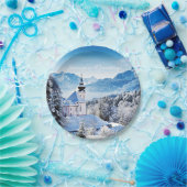 Assiettes En Carton Coutume de scène hivernale (Fête)