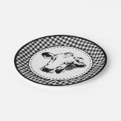 Assiettes En Carton Cow En vichy Ferme (Angle)