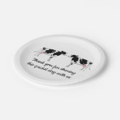 Assiettes En Carton Cow Farm Comté Fermier Farmer mariage Anniversaire (Angle)