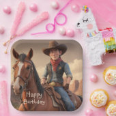 Assiettes En Carton Cowboy (Fête)