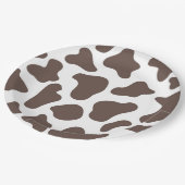 Assiettes En Carton Cowboy Cow Imprimer Wild West Western Rodeo Party (Angle)