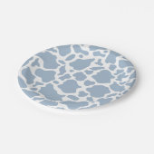 Assiettes En Carton Cowboy fête d'anniversaire vache bleue (Angle)