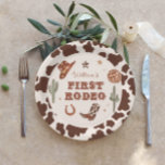 Assiettes En Carton Cowboy First Rodeo Wild West fête d'anniversaire<br><div class="desc">Cowboy First Rodeo Wild west fête d'anniversaire Plaques papier Matching items available.</div>