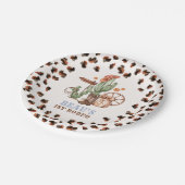 Assiettes En Carton Cowboy Wild West 1er Rodeo Ranch fête d'anniversai (Angle)