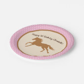 Assiettes En Carton Cowgirl Horse Pony mignonne 1er anniversaire de fê (Angle)