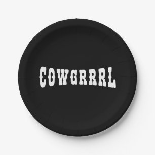 ASSIETTES EN CARTON COWGRRRL