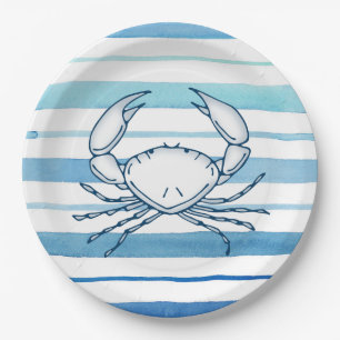 Assiettes En Carton Crabe